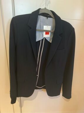 Harve Benard Navy Textured Sport Coat